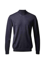 Turin Pullover Roll Neck - Dark Navy Mel-Knitwear-Clipper-Butler Loftet