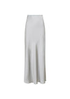 Vicky Heavy Sateen Skirt - Silver-Skirts-Neo Noir-Butler Loftet