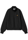 W American Scr. High Neck Swt - Black-Sweatshirts-Carhartt WIP-Butler Loftet
