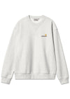 W American Script Sweat - Ash Heather-Sweatshirts-Carhartt WIP-Butler Loftet