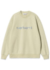 W Carhartt Sweat - Beryl / Frosted Blue-Sweatshirts-Carhartt WIP-Butler Loftet