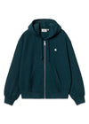 W Hooded Casey Jacket - Duck Blue / Silver-Hoodies-Carhartt WIP-Butler Loftet