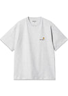 W S/S American Script T-Shirt - Ash Heather-T-shirts-Carhartt WIP-Butler Loftet