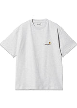 W S/S American Script T-Shirt - Ash Heather-T-shirts-Carhartt WIP-Butler Loftet