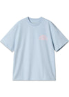 W S/S Jazzy T-Shirt - Air Sky / Air Pink-T-shirts-Carhartt WIP-Butler Loftet