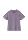 Carhartt WIP's W' S/S Script Embroidery T-S - Glassy Purple / Black. Køb t-shirts her.