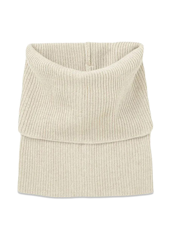 Woona Snood - Dark Beige Melange-Scarf-BeckSöndergaard-Butler Loftet