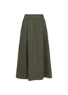 Yara Poplin Skirt - Army-Skirts-Neo Noir-Butler Loftet