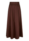 Yara Poplin Skirt - Chocolate Brown-Skirts-Neo Noir-Butler Loftet