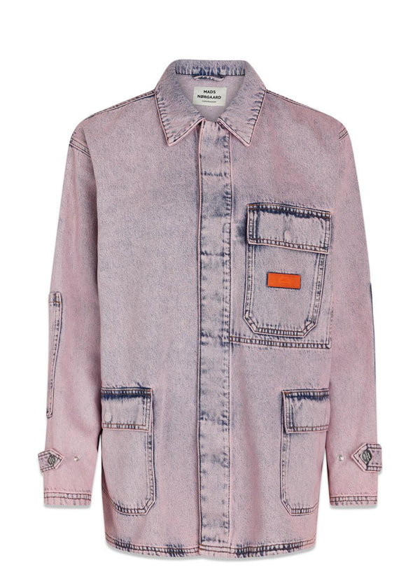 Mads Nørgaards Color Denim Johnny Jacket - Vintage Purple. Køb denimjakker her.