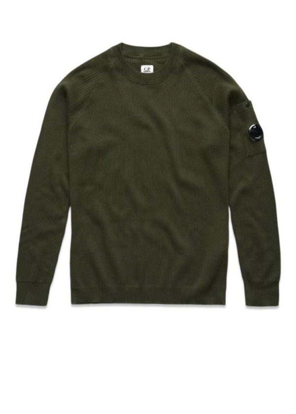 C.P. Companys Crew Neck - Ivy Green. Køb strik her.