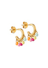 ENAMEL Copenhagens Hoops, Rainbow - 925S/Gp/M. Køb øreringe her.