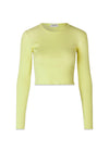 Modströms IgorMD LS crop top - Yellow Pear. Køb toppe her.