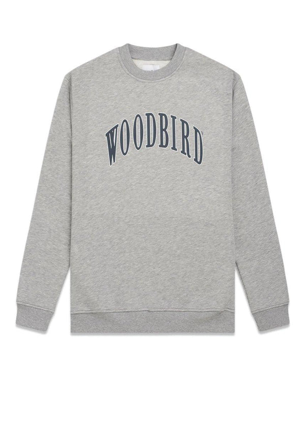 Woodbirds Mufti College Sweat - Grey Melange. Køb sweatshirts her.