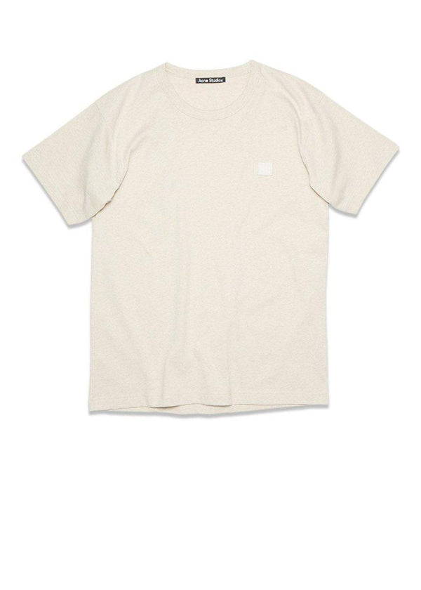 Acne Studios' Nash Face - Oatmeal Melange. Køb t-shirts her.