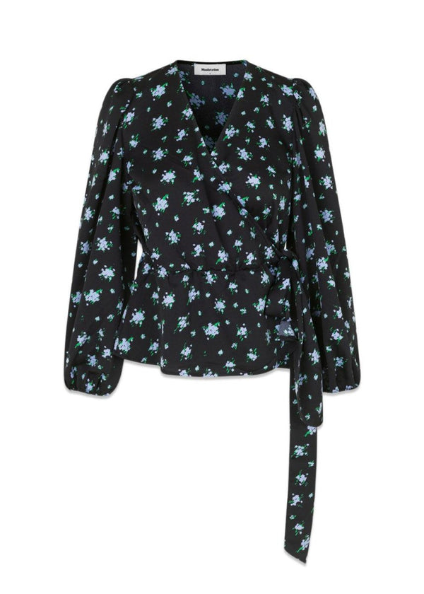 Modströms Ness print top - Waterbloom. Køb toppe her.