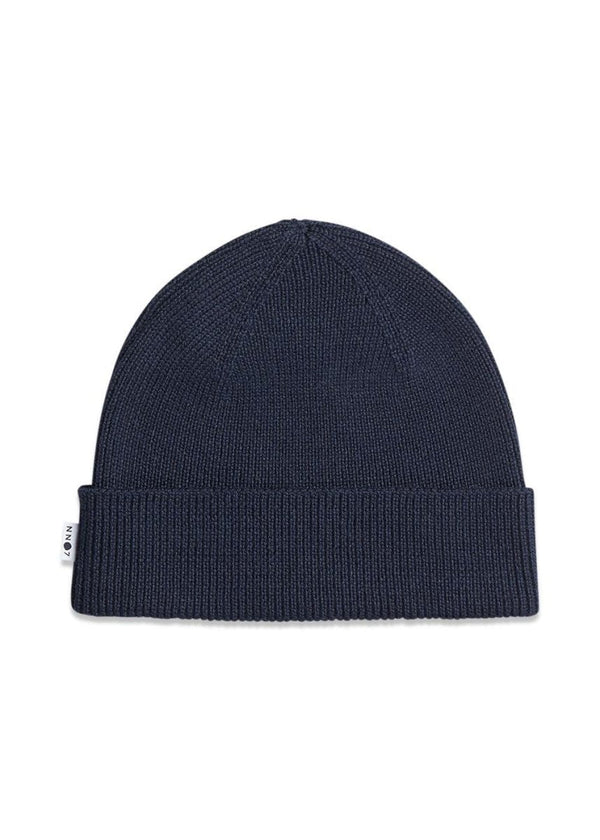 Nn. 07s Niko Beanie 6150 - Navy Blue. Køb accessories her.