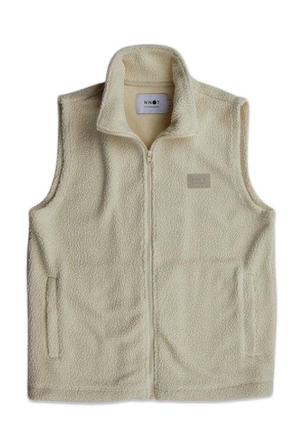 Nn. 07s Nil Vest 3441 - Ecru. Køb fleece||veste her.
