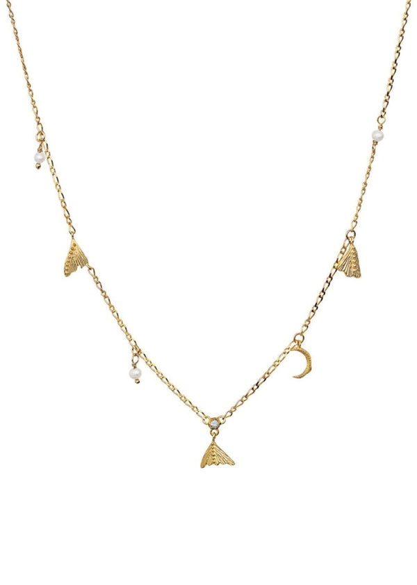 Maanestens Nocha Necklace - Sterling Silver (925) Gold Pla. Køb halskæder her.