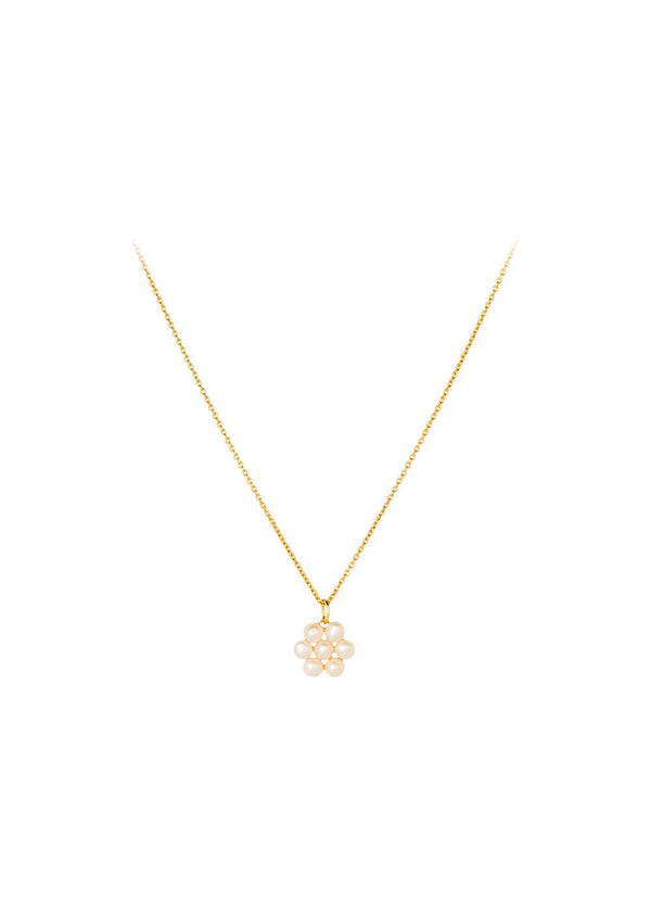 Pernille Corydons Ocean Bloom Necklace Adj. 42-48 cm - Gold. Køb halskæder her.