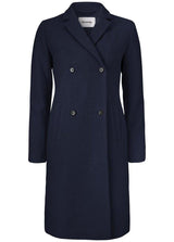 Modströms Odelia coat - Navy Sky. Køb frakker her.