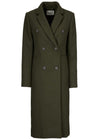Modströms Odelia long coat - Dark Army. Køb overtøj her.
