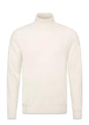 Oscar Jacobsons Salim Rollneck - White Shell. Køb strik her.