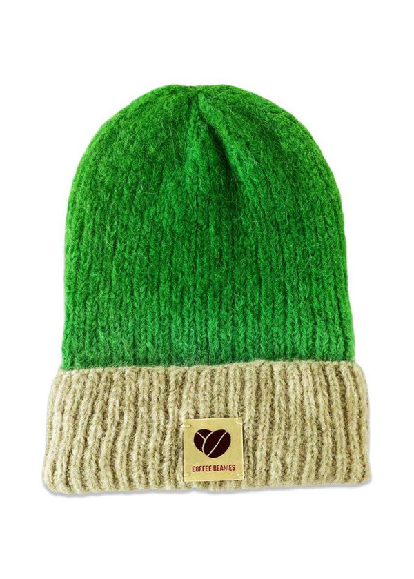 Coffee Beanies' Sky Beanie - Top Dye - Grøn. Køb huer her.