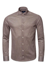 Etons Slim-Pique Shirt - Brown. Køb shirts her.