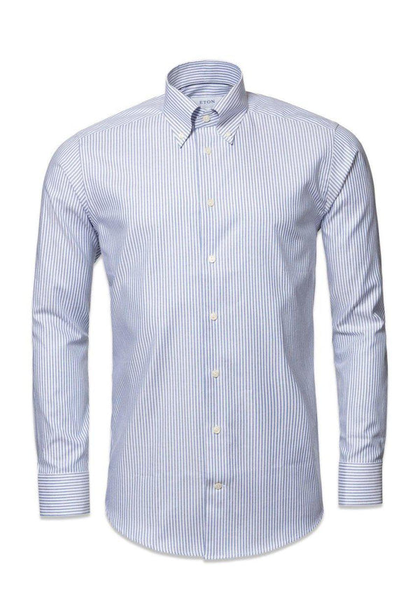 Etons Slim Wrinkle Free Button Down - Blue. Køb shirts her.