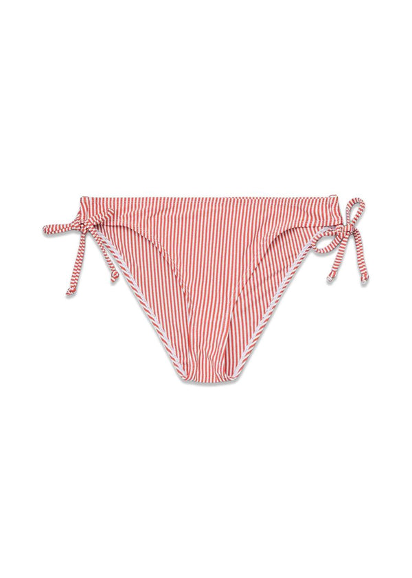 BeckSöndergaards Striba Bibi Bikini Briefs - Spiced Coral. Køb badetøj her.