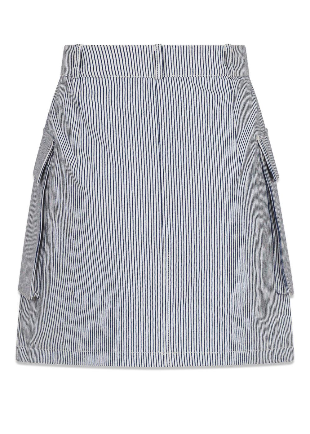 Suzie Stripe Skirt - Off White