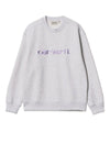 Carhartt WIP's W' Carhartt Sweat - Ash Heather / Soft Lavender. Køb sweatshirts her.