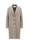 Harris Wharf Londons Women overcoat pressed wool - Natural Casha. Køb frakker her.