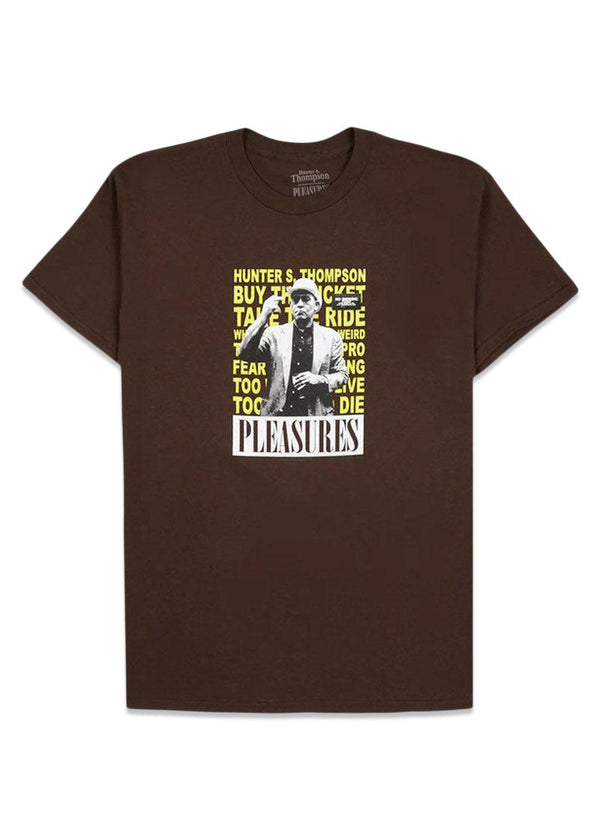 Pleasures' no smoking t-shirt - Brown. Køb t-shirts her.