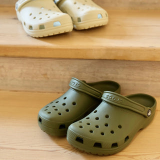 Crocs sko i grøn og hvid