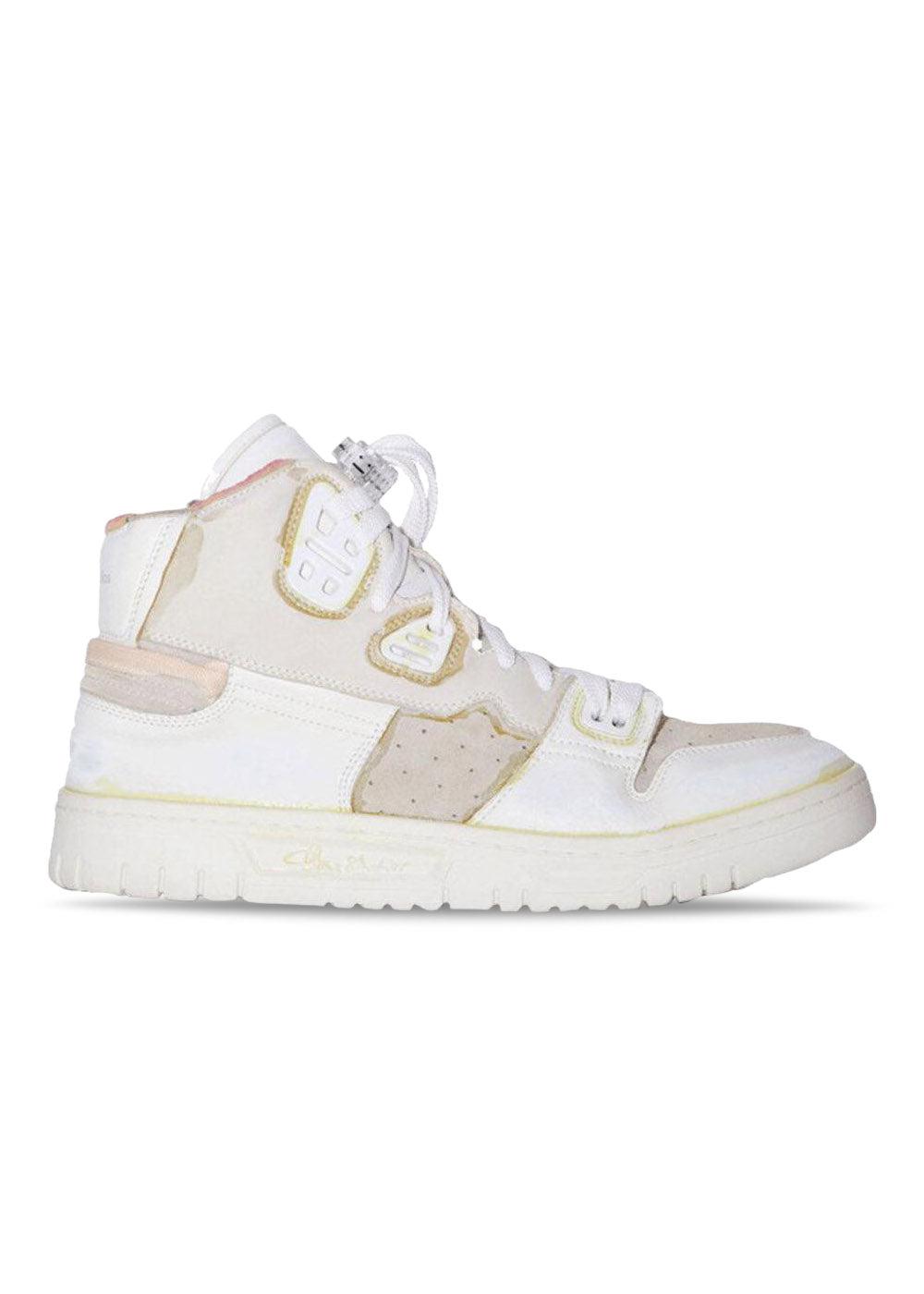 08STHLM High Destroyed W Pink/Beige High Top Leather Sneakers