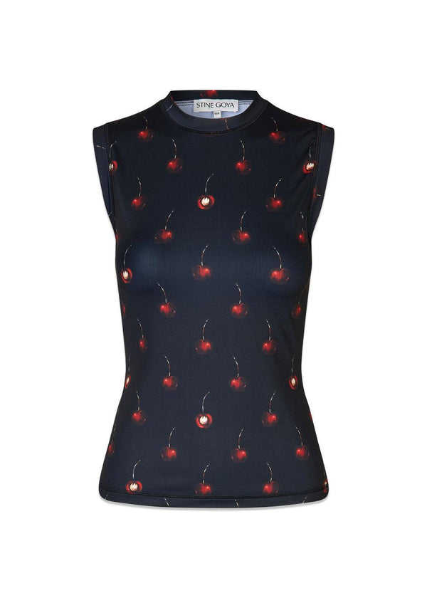 2244 Stocking Jersey - Cherries-Top-Stine Goya-Butler Loftet