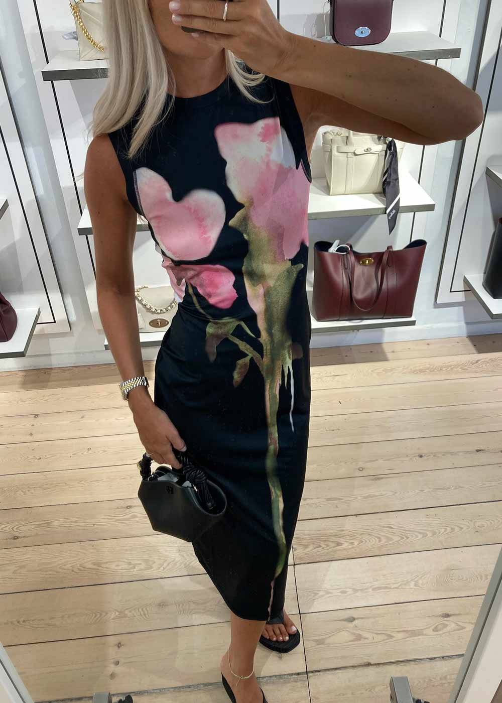 2244 Stocking Jersey - Melting Flowers-Dress-Stine Goya-Butler Loftet