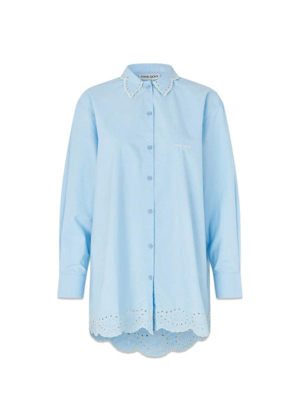 2499 Light Cotton - Teapot Blue-Shirts-Stine Goya-Butler Loftet