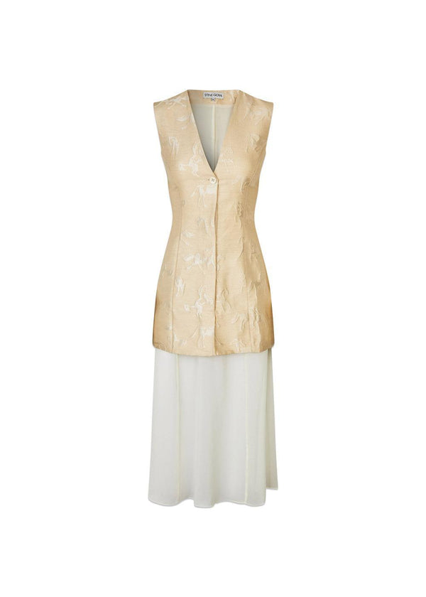 2503 Jacquard Tailoring - Porcelain Cream-Dress-Stine Goya-Butler Loftet