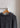 KNIT BOXY HOODIE - Gray Pinstripe