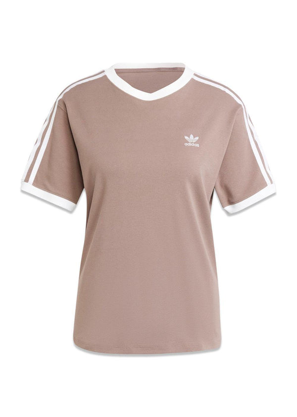 3 STRIPE TEE - Trace Brown-T-shirts-Adidas Originals-Butler Loftet