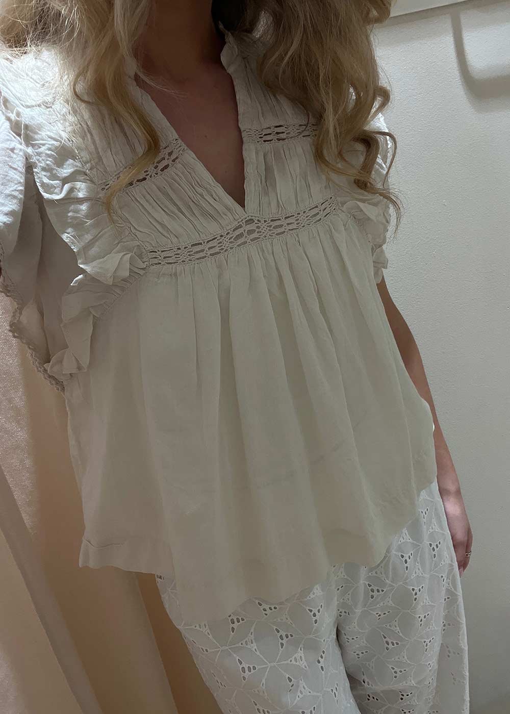 Siama S Voile Blouse - White