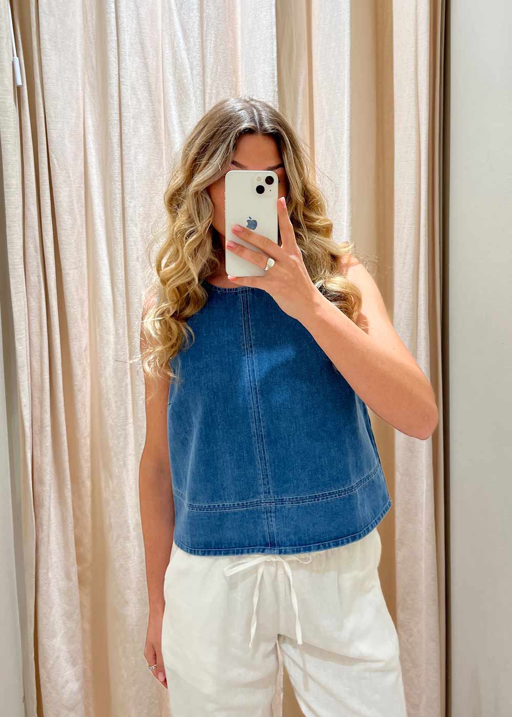 Naomamd solid top - Vintage Blue
