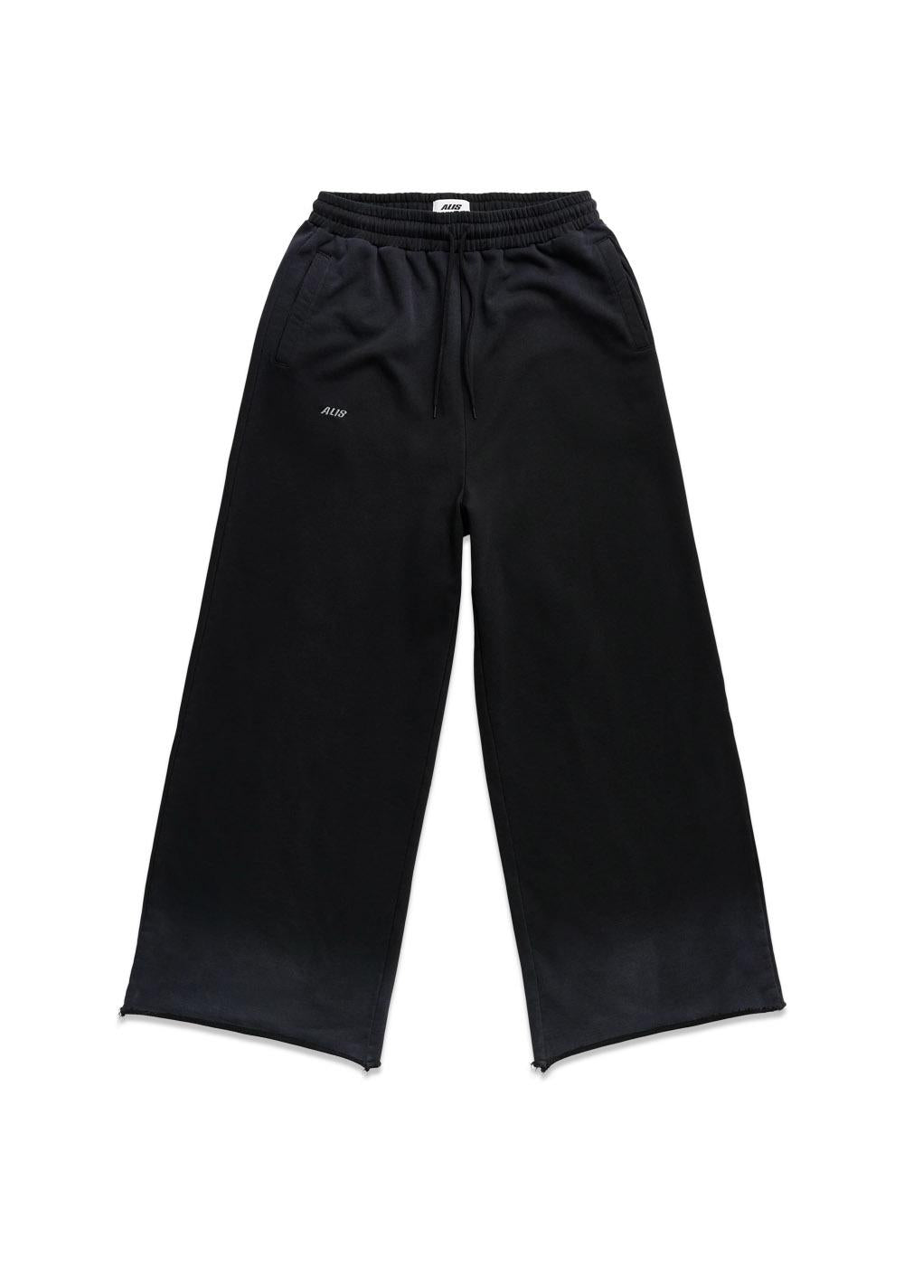 ALAS WIDE LOOSE SWEAT PANTS - Faded Black-Pants-ALIS-Butler Loftet