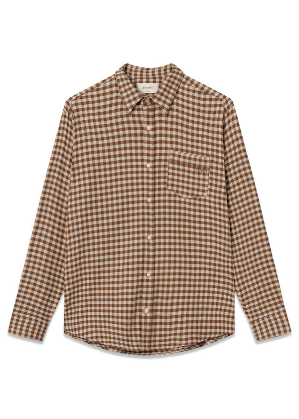 ALASKA CHECK SHIRT - Brown