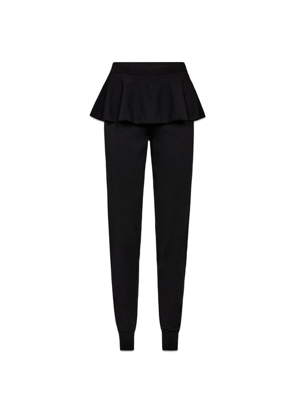 A.R.H. Peplum Pants - Black-Pants-A. Roege Hove-Butler Loftet