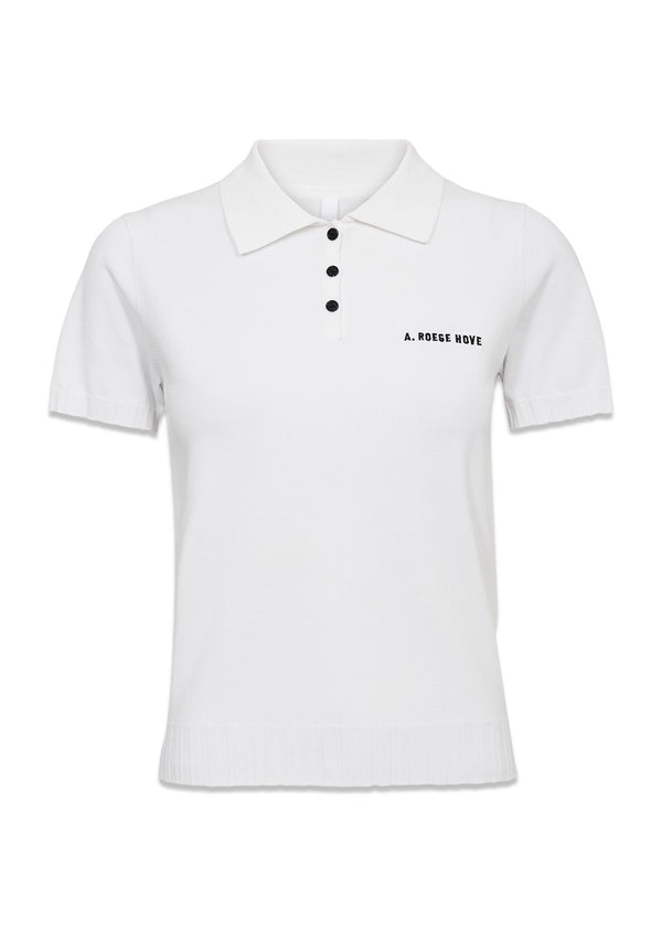 A.R.H. Polo - White-Knitwear-A. Roege Hove-Butler Loftet