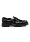 Aaron Penny Loafer - Black Polido-Shoes-Garment Project-Butler Loftet